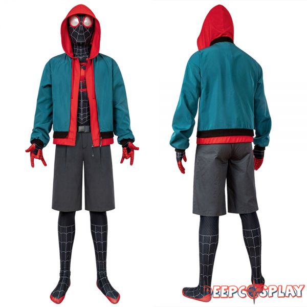 Spider-Man Into the Spider-Verse Miles Morales Cosplay Suit